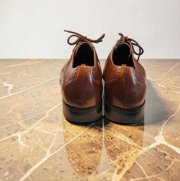 Men Vintage Leather Brown Oxfords By Stacy Adams Size 9W main image 7
